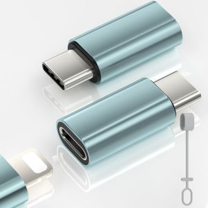 2 Pack Adaptateur Lightning Vers Usb C Pour Iphone 16/16 Pro/16 Pro Max/15/15 Pro, Samsung S24/S23, Ipad, Supporte La Charge Et Le Transfert De Donn&eacute;es, Pas Pour Audio/Otg/Headphone, Vert[Z585] - Neuf