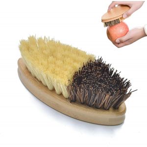 LORANKA-Brosse Legume,Brosse Pour Terrasse,Brosse Vaisselle,Brosse Vaisselle Bois,Brosse &Agrave; L&eacute;gumes,Brosse Pour L&eacute;gumes, Fruits Et Couverts, Brosse De Nettoyage Pour La Cuisine, Le Jardin Et La Maison - Neuf