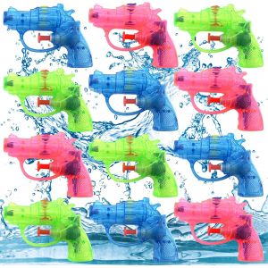 Pistolet À Eau Pour Enfants, 12pcs Jouet Pistolet À Eau, Petit Pistolet À Eau,Mini Squirt Water Gun, Plein Air Pistolets Eau Pour Piscine Plage, Jouets De L'eau - Neuf