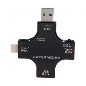 XYONG Testeur d'alimentation USB, capacite de batterie PD, multimetre a ecran numerique, detecteur de courant et de tension, version sans Bluetooth - Neuf