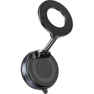 Kal-Support Téléphone Voiture Pour Magsafe, Support Magnétique À Vide Pour Téléphone Portable, Pivotant À 360°, Support Pliable Pour Téléphone Portable, Noir - Neuf
