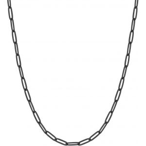 Kal-Cha&icirc;ne Trombone Collier Femme En Acier Inoxydable/Plaqu&eacute; Or, Chaine Fine Maille Pour Pendentif Argent/Or/Noir/Or Rose Large 1.8mm/3mm - Longueur De 35cm &Agrave; 60cm Avec Bo&icirc;te - Neuf