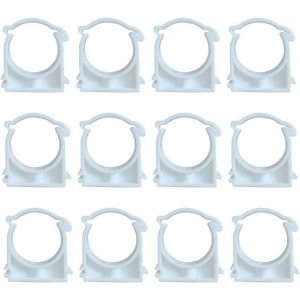 Tianyi-Lot De 12 Diam&egrave;tre Int&eacute;rieur 40mm Collier Serrage Tuyau Diam&egrave;tre Unique,Clips De Tuyau En Plastique,Pour Conduite D'eau,Tuyau De Gaz - Neuf