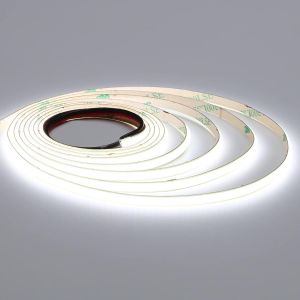 12v Ruban Led Cob 6000k,Bande Led 5m Blanc Froid 3mm Largeur,384leds/M Cri90+ Flexible Découpable Ip20 Non Étanche Pour Maison Chambre Cuisine - Neuf