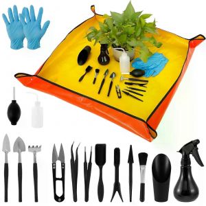 13/16Pcs Jardin Plantes Succulentes Outils Mini Jardinière Kit avec Tapis de Rempotage Pour Bonsaï D'intérieur Miniature Transplant Seedling TTool - Neuf