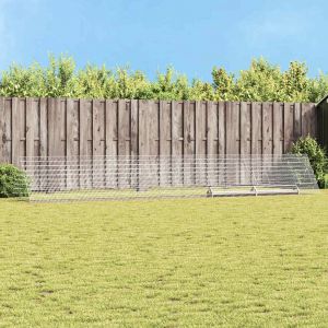 Vidaxl Cage &Agrave; Poules Argent 650 X 100 X 85 Cm Acier Galvanis&eacute; - Neuf