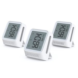 SUBZONAL-Thermom&egrave;tre Int&eacute;rieur Connect&eacute; Hygrom&egrave;tre, Compatible Alexa, Contr&ocirc;le App, Temp&eacute;rature/Humidit&eacute; Point de Ros&eacute;e VPD, Port&eacute;e 500m, Station SBS50 Requise (Non Incluse), STH0A-3, Blanc - Neuf