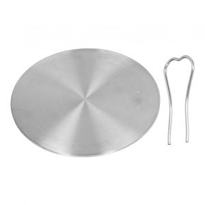 Diffuseur de chaleur en acier inoxydable, plaque a induction, adaptateur pour cuisiniere a induction electrique, pour la cuisine, 18#, 17,5 cm - Neuf