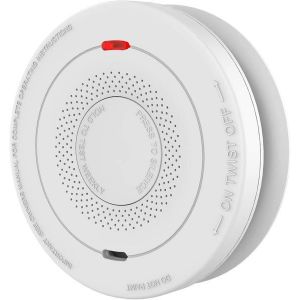 D&eacute;tecteur de fum&eacute;e et de monoxyde de carbone avec batterie d'une autonomie de 10 ans et fonction silence, installation facile, alarme 85 dB - S&eacute;curit&eacute; fiable pour la maison - Neuf