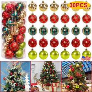 30PCS de boules de No&euml;l Incassables Arbre de No&euml;l de Hangin - Neuf