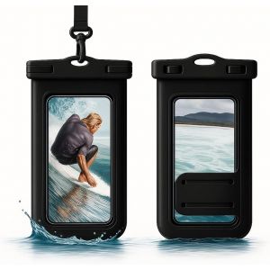 KALANKA-Pochette Etanche Smartphone, 2 Pack Ipx8 Pochette Telephone Portable Etanche, Waterproof Case pour Iphone 16 15 14 13 12 Pro XS, Samsung S24 S23 S22, Huawei P60 Mate 60 Jusqu'&agrave; 7.2"" Noir - Neuf