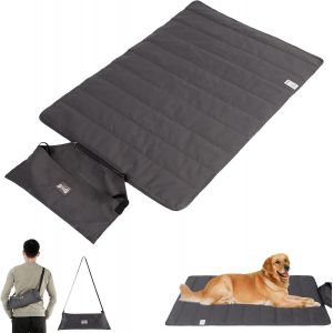 Couverture Pour Chien Pliable,Imperméable,Pliable,Cotons De Qualité Supérieure,Coutures Extrêmement Fines,Gris Foncé - Neuf