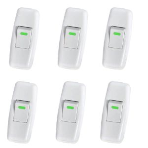 Lamp Switch, Torpedo Switch, Line Cord Switch, Bedside Lamp Switch, In-Line Rocker Switch For Bedside Table Lamp, Replacement Of The Power Button, 6 Pack - Neuf