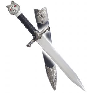 Dague Longclaw Jon Snow Couteau Tete de Loup D&eacute;coration - Neuf