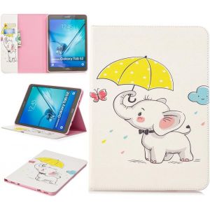 Tablet ?tui pour Samsung Galaxy Tab S2 9,7 Pouces (SM-T810 T815 T813) PU Cuir Couverture Magn&iquest;&iquest;tique Housse Parapluie D'&iquest;&iquest;l&iquest;&iquest;phant Motif Stent Fonction Flip Cuir pour Galaxy Tab S2 9,7 - Neuf