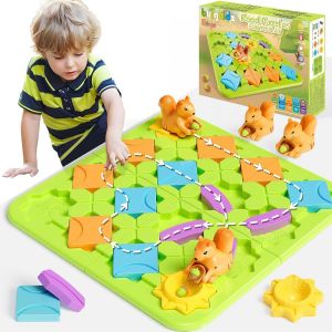 ChenQuanSarl-Jeux De Soci&eacute;t&eacute; Pour Enfants Puzzle Toys For 4 5 6 7 Years, Jeux De Puzzle Et De Labyrinthe Stem Avec 118 D&eacute;fis Jouets Montessori Pour Enfants Gar&ccedil;ons Filles 4-8 Ans - Neuf