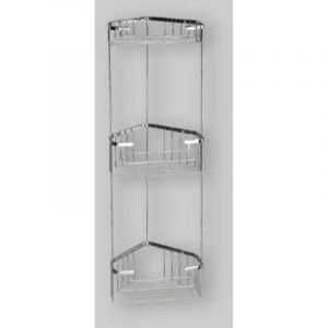 Gedy - Porte-s&eacute;von D'Angle En Fil De Fer Alaska 3 &eacute;tag&egrave;res - Neuf