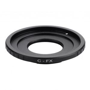 Adaptateur d'objectif CCTV a monture C pour appareils photo reflex numeriques Fujifilm (C-FX noir) - Neuf