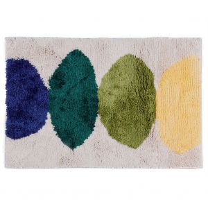 Hjlian Tapis De Sol Floque Antiderapant Pour Salle De Bain, Cuisine, Absorbant L'eau (Beige Citron) - Neuf