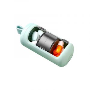 Vert 3 Compartiment De 7 Jours De La Médecine Boîte À Pilules, 3 Fois Par Jour, Boîte À Pilules Mini Portable Étanche À La Lumière, Imperméable À L'eau Pour Le Voyage - Neuf