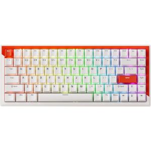 Clavier G75 &Agrave; D&eacute;clenchement Rapide, Clavier De Jeu Esports &iquest; Commutateur Magn&eacute;tique &iquest; Mode D&eacute;clenchement Double D&eacute;clenchement &iquest; Actionnement R&eacute;glable, Design 75 %, Blanc - Neuf