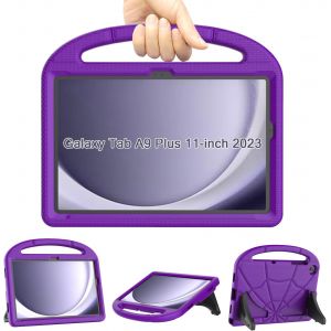 Enfants Étui Pour Samsung Galaxy Tab A9 Plus 11"" 2023, Résistant Aux Chocs Pour Tablette Samsung A9+ Plus Avec Poignée Support Pour Tablette Samsung Galaxy A9 Plus(Sm-X210/X216/X218) -Violet - Neuf