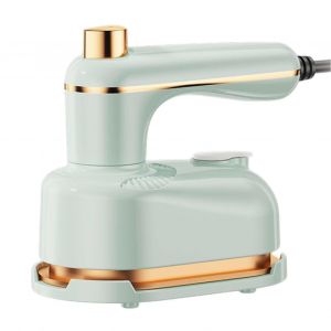 Fer a vapeur de voyage a chauffage rapide, repassage efficace des textiles, design reutilisable, pour la maison, les voyages, le linge de lit et les dortoirs. Vert UE. - Neuf