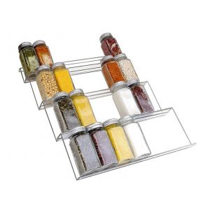Organisateur de tiroir &agrave; &eacute;pices &agrave; 4 niveaux pour pots d'assaisonnement - Neuf