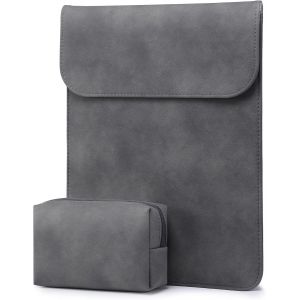 acdsgd-13 Pouces Housse Ordinateur Portable PC Sacoche pour 2025-2018 MacBook Air 13 M4 M3 M2 M1 2025-2016 MacBook Pro 13 M2 M1 13"" iPad Pro/Air Surface Pro 11/10/9 XPS 13 avec Petit Sac, Gris Sid&eacute;ral - Neuf