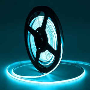 Dc12v Ruban Led Cob Blacebleue,5m 480led/M Néon Bande Lumineuse Led,4mm Led Strip Rubans À Led Cob Pour Chambre À Coucher Cuisine Maison Décoration Intérieure(Seule Bande Led) - Neuf