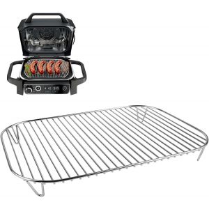 Support Pour Friteuse &Agrave; Air: 31 Cm &times; 22 Cm Acier Inoxydable Antiadh&eacute;sif Barbecue Cuisine Support, Accessoires De Friteuse &Eacute;lectrique &Agrave; Air Pour Ninja Og701 Og751 Woodfire 7 En 1 - Neuf