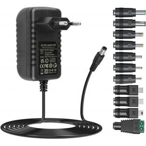 5V Adaptateur Universel Dc5V 1A 2A 3A Chargeur D'Alimentation Avec 11 Prises Ac Vers Dc 5V 3A 2,5A 2A 1,5A 1A Convertisseur Onduleur Transformateur Pour Moniteur Bébé Routeur Wifi Hub Usb Tv[Z1934] - Neuf