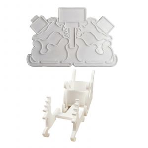 No&euml;l En Tra&icirc;neau Cerf Des Moules En Silicone, La R&eacute;sine &Eacute;poxy, Des Moules En Silicone Pour R&eacute;sine &Eacute;poxy, De Gypse, Ornement, D&eacute;coration De No&euml;l - Neuf