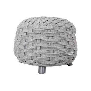 Pouf Obbae Pour Salon De Jardin, En Maille Synth&eacute;tique Graphite - Hesp&eacute;ride - Neuf