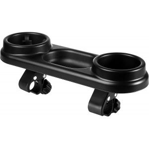 Porte-Gobelet 3 En 1 Pour Poussette Avec Porte-Collation, Récupérateur De Collations Et Porte-Gobelet Universel Pour Les Collations À Emporter, Plateau À Collations Pour Maman Et Bébé, Noir - Neuf