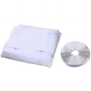 Joint de fen&ecirc;tre AirLock pour climatiseur portable,300 cm Plaque d'&eacute;tanch&eacute;it&eacute; en tissu flexible Joint de fen&ecirc;tre avec fermeture &eacute;clair / adh&eacute;sif - Neuf