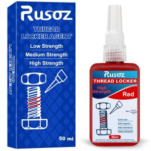 MEVRONISSHOP-Frein Filet Haute R&eacute;sistance 50ml Adh&eacute;sif Ana&eacute;robie Pour Le Collage De M&eacute;talliques Frein Filet Fort Colle Blocage Vis &eacute;crou (Rouge) - Neuf