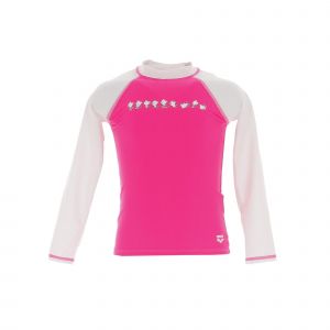 Tee-Shirt Anti-Uv Arena Friends Kids Uv L/S Tee Rose 2-3 Ans - Neuf