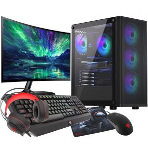 VIST PC Gaming Ryzen 7 5700X - RAM 32Go - RX 9060 XT - SSD 1To M.2 - WIFI - 27" - W11 - Neuf