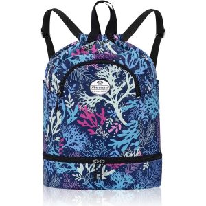 Sac À Dos Avec Cordon De Serrage Femme Ultra Léger Sac À Dos De Sport Homme Avec Compartiment Chaussures De Voyage Weekend Gym Basket Football Piscine Plage - Neuf