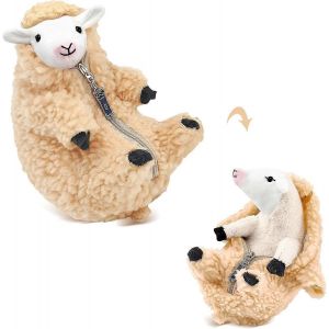 Peluches mignonnes en forme de mouton rasé, jouets en peluche kawaii en forme d'agneau, cadeaux amusants pour la Saint-Valentin et l'anniversaire - Neuf
