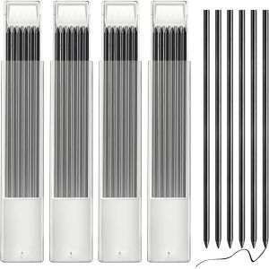 Eryi-Recharges De Crayons De Charpentier, 24pcs 2.8mm Recharge De Crayon Crayon De Charpentier, Recharges De Crayons De Charpentier Solides, Mines De Crayon Noir Pour Dessin D'architecte, 24zhsx - Neuf