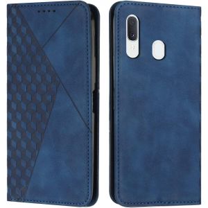 Case For Samsung Galaxy A20e/A10e, Premium Flip Case Cover Protective Flip Case Magnetic Phone Cover [Card Holder] Shockproof Kickstand Cover (Blue) - Neuf
