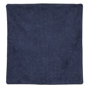 Housse De Coussin Passepoil&eacute;e Effet Velours - Neuf