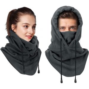 Jfkjg-Cagoule Coupe-Vent, Balaclava Thermique Hiver, Masque Pour Ski, Polyvalente Cache Cou Pour Hommes Femmes, Vélo, Snowboard, Ski, Moto - Neuf