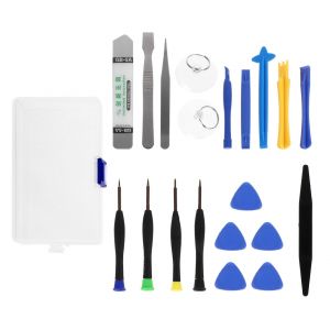 Kit De 21 Pi&egrave;ces Comprenant Un Tournevis De Pr&eacute;cision Et Un Outil De Levier Pour La R&eacute;paration &Eacute;lectronique - Neuf