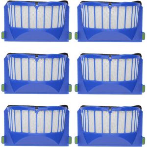 Lot de 6 filtres de Rechange compatibles avec Les aspirateurs iRobot Roomba s&eacute;rie 600 605 610 620 630 650 660 - Neuf