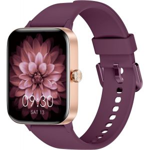 Montre connect&eacute;es homme femme, 1.95"" touch screen Smartwatch avec effectuer/r&eacute;pondre appels, suivi de fitness avec pression art&eacute;rielle et moniteur de sommeil, 140+ step counter sport pour android ios - Neuf