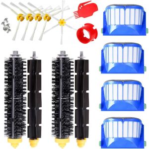 Spare Parts Kit Compatible with Roomba 600 Series-Spare Parts for Roomba 610 615 620 630 635 650 660 680 690 695... (All Models)-Pack of Rollers,Filters,Side Brushes - Neuf