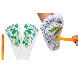 Chaussettes D'acupression Et De R&eacute;flexologie Avec Stylo &Agrave; Aiguille Pour Soulager Les Douleurs Des Pieds Et Favoriser La Gu&eacute;rison Du Corps - Neuf